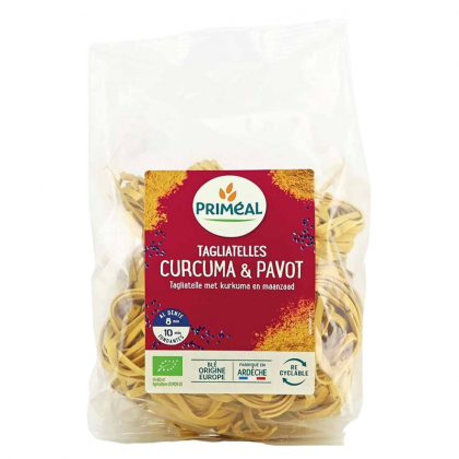 Tagliatelles au curcuma et pavot - 250g