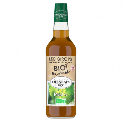 Sirop de canne à la menthe bio - 50cl