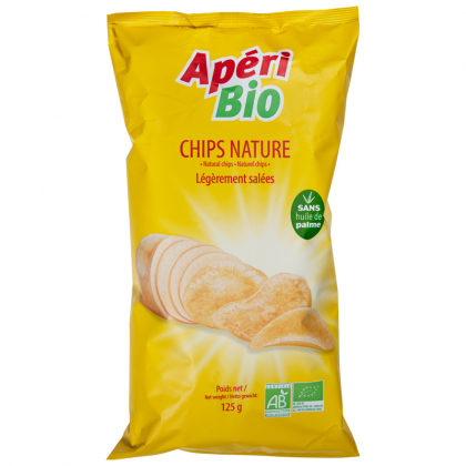 Chips nature salées bio - 125g