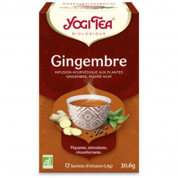 Infusion Aux Plantes Gingembre Bio 17 Sachets 1,8g YOGI TEA