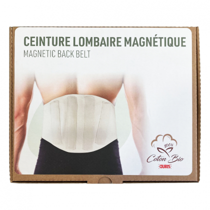 Ceinture magnétique lombaire en coton bio - Taille L