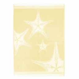 Torchon en coton bio - Jaune Étoile - 50x70 cm