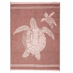 Torchon en coton bio - Bordeaux Tortue - 50x70 cm