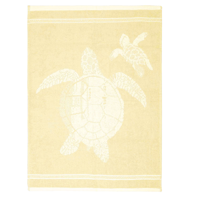 Torchon en coton bio - Jaune Tortue - 50x70 cm