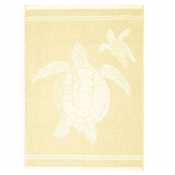 Torchon en coton bio - Jaune Tortue - 50x70 cm