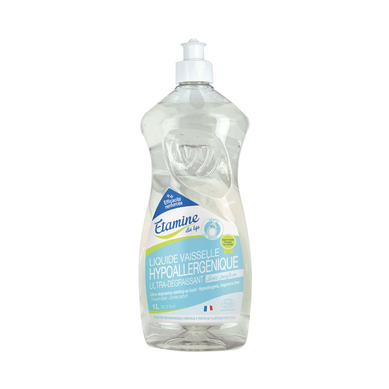 Flacon de 1 litre de liquide vaisselle mains peaux sensible