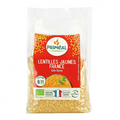 Lentilles jaunes origine France - 400g