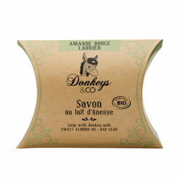 Savon au lait d'ânesse - Amande douce et Laurier - 100g