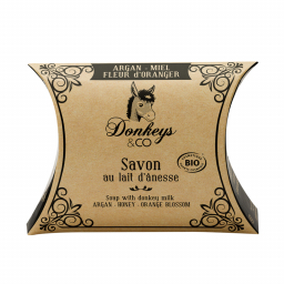 Savon au lait d'ânesse - Argan, miel et fleur d'oranger - 100g