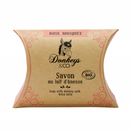 Savon au lait d'ânesse - Rose musquée - 100g