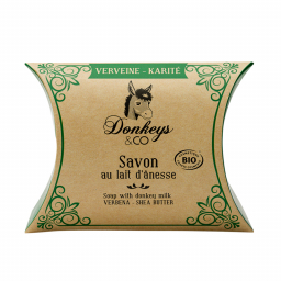 Savon au lait d'ânesse - Verveine et karité - 100g