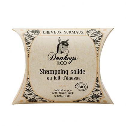 Shampoing solide au lait d'ânesse - Cheveux normaux - 75g