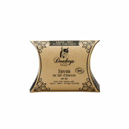 Savon au lait d'ânesse - Argan, miel et fleur d'oranger - 25g