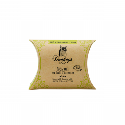 Savon au lait d'ânesse - Thé vert et Aloe Vera - 25g