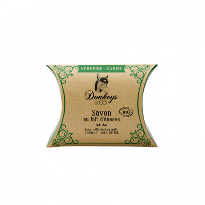 Savon au lait d'ânesse - Verveine et karité - 25g