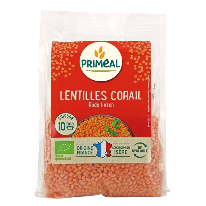 Lentille corail bio France - 500g