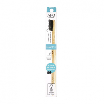 Brosse à dent en bambou - Médium