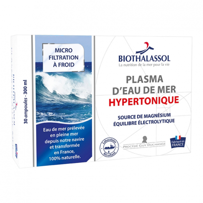 Plasma marin intégral hypertonique - Boite de 30 ampoules