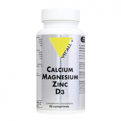 Complément Calcium magnésium zinc + D3 - 90 comprimés