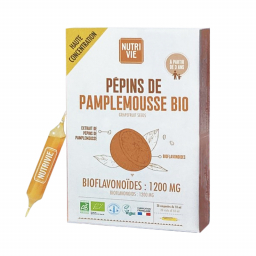 Ampoules de Pépin de pamplemousse bio - Boite de 20x10ml