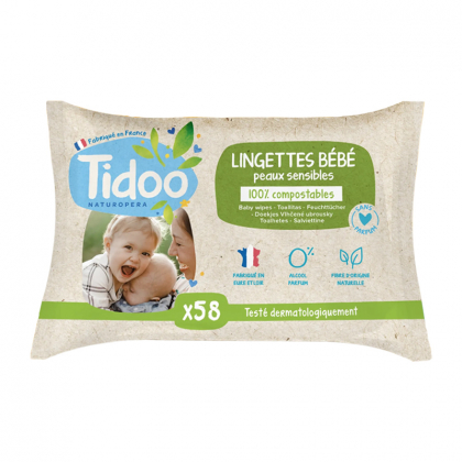 Couches écologiques - Taille 1 - 2/5 kg - Pack de 26, Tidoo