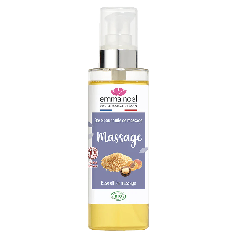 Huile de massage - Sésame, abricot et macadamia bio - 200 ml