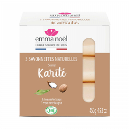 Savonnette - Karité bio - Lot de 3x150g