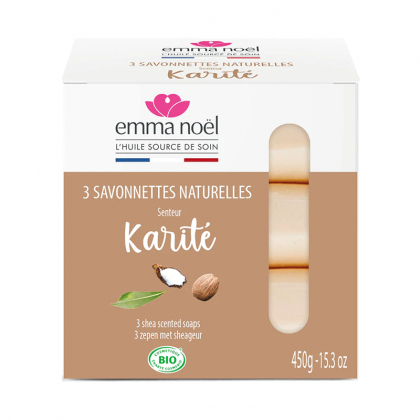 Savonnette - Karité bio - Lot de 3x150g