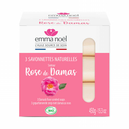 Savonnette - Rose de Damas - Lot de 3x150g