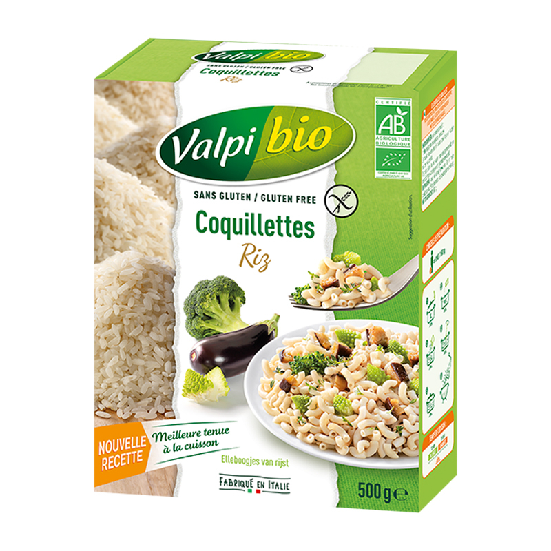 Coquillettes de riz bio - 500g, Valpibio