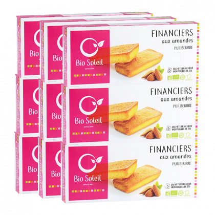 Financiers pur beurre aux amandes - Lot de 9x125g