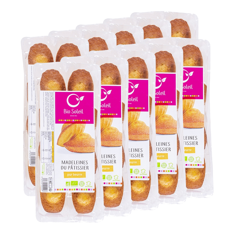 Madeleines du pâtissier pur beurre - Lot de 10x180g