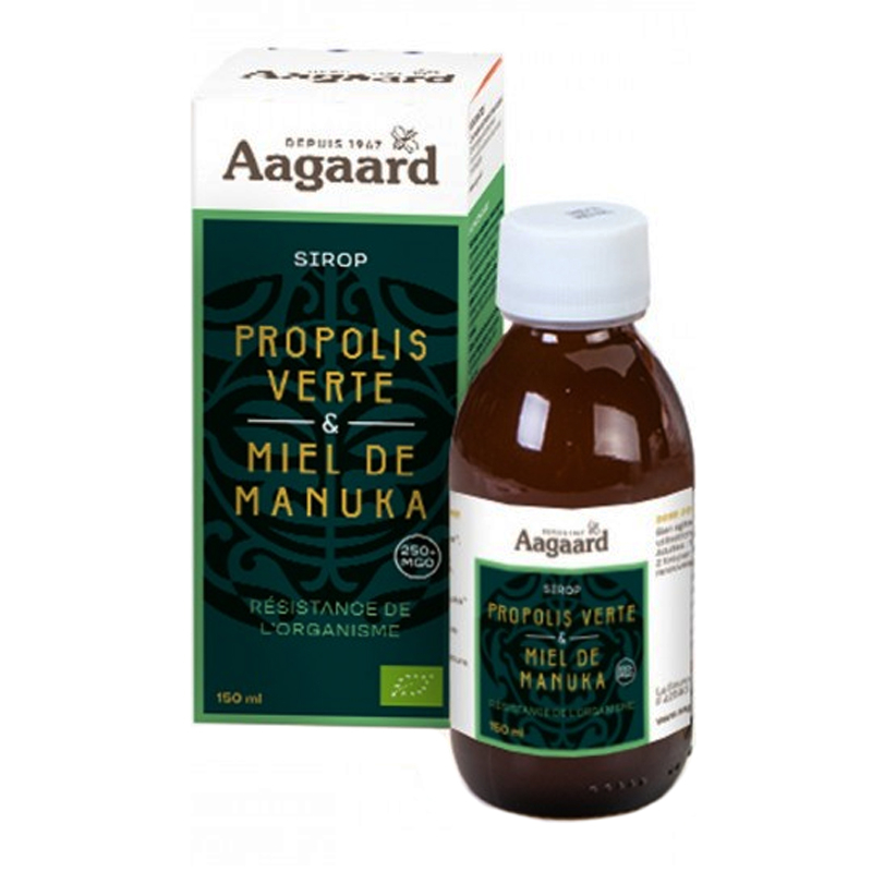 Sirop de propolis verte et miel de Manuka bio - 150ml