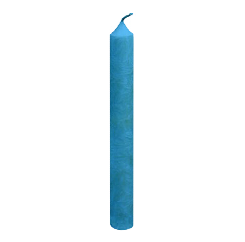 Lot 4 Bougies Stéarine Bleu Foncé 250x22 Mm – Bougies Biodégradables Longue Durée, Décoration Éco
