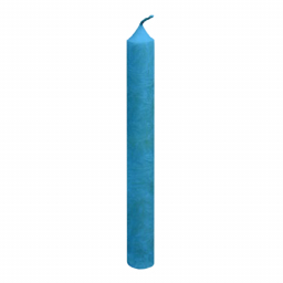 Chandelle en stéarine - Bleu ciel - 2x20cm