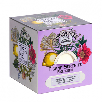 Tisane bio - Sérénité - Boite métal de 24 sachets