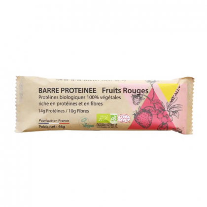 Barre protéinée bio - Fruits rouges - 46g