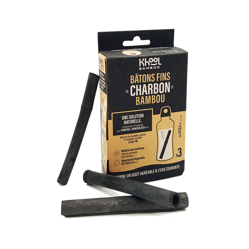 Charbon de bambou Takesumi - Bâton fin 27g par 3