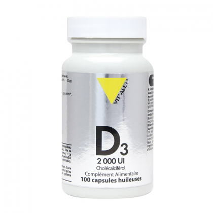 Vitamine D3 - 2000 UI (50mcg) - 100 capsules