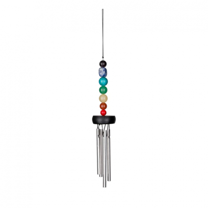 Carillon à vent Woodstock Chimes - Orion argenté - 76cm