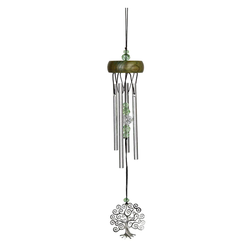 Carillon A Vento Woodstock Chimes Con Nodo Infinito, Per Guarigione E Relax. Strumento Musicale Da Esterno, Suono Rilassante.