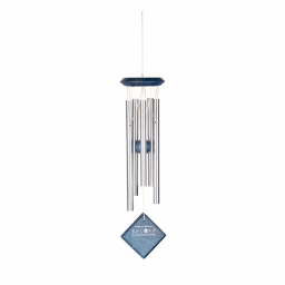 Carillon à vent Woodstock Chimes - Mercure argenté bleu - 35cm