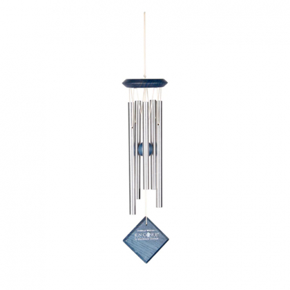 Carillon à vent Woodstock Chimes - Mercure argenté bleu - 35cm