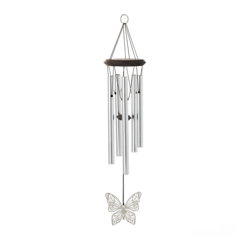 Carillon à vent Woodstock Chimes - Orion argenté - 76cm