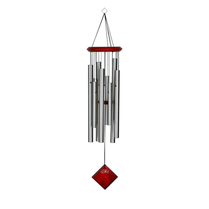 Carillon à vent Woodstock Chimes - Orion argenté - 76cm