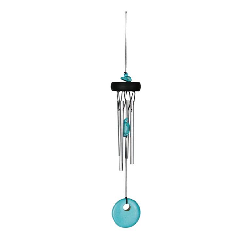 Carillon à vent Woodstock Chimes - Turquoise - 29cm