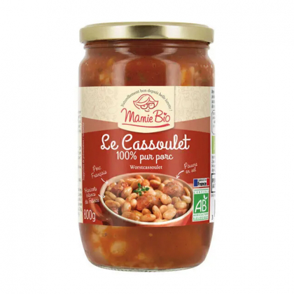 Cassoulet bio - 100% pur porc - 800g