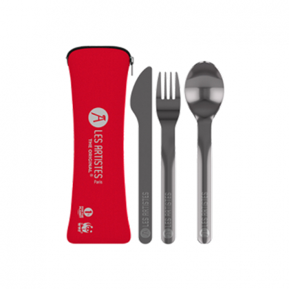 Set nomade 3 couverts - Inox - Zéro déchet