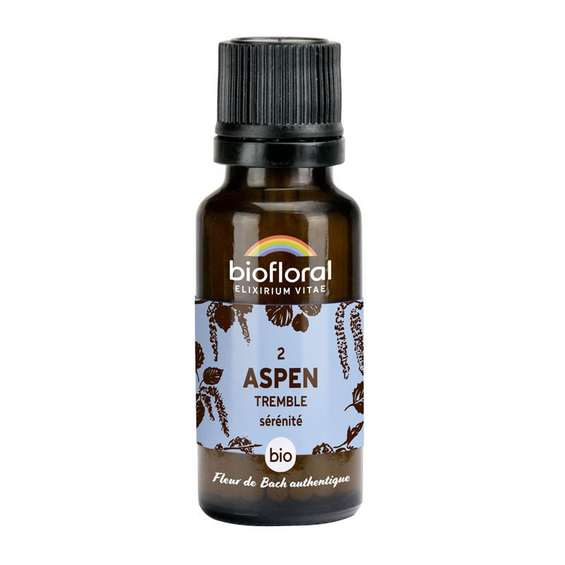 Fleurs de Bach n°02 - Aspen, Tremble bio - Granules 10g