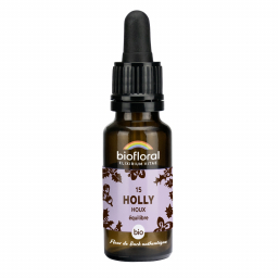 Fleurs de Bach n°15 - Holly, Houx bio - Compte goutte 20ml